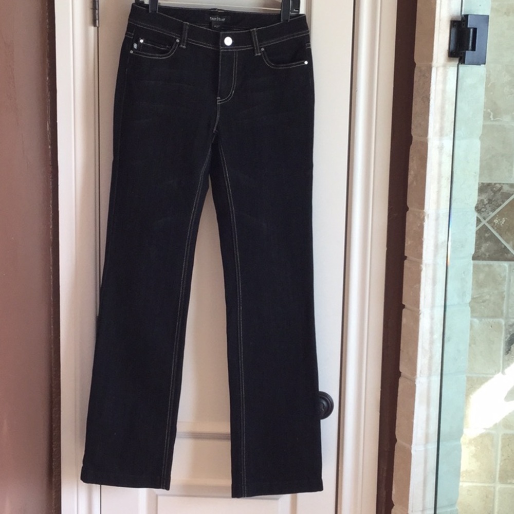 Like new...worn once black denim pants